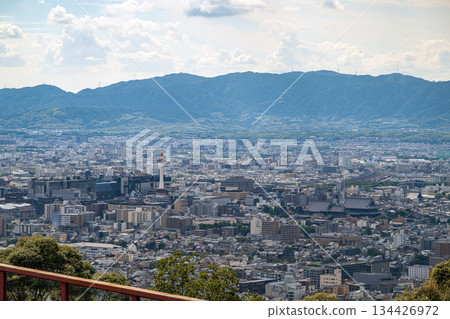 View of Kyoto city from Shogunzuka in Higashiyama, Kyoto View of Kyoto city from Shogunzuka in Higashiyama, Kyoto 134426972