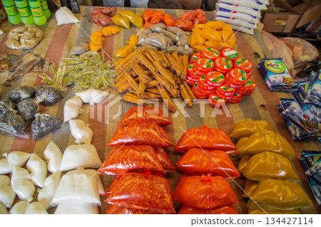 Crowded central food Market in Colombo. traditional type of trade Sri Lanka 134427114