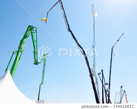 Construction concrete pumps 134428837