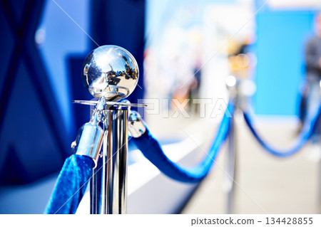 Chrome metal fence Chrome metal fence 134428855