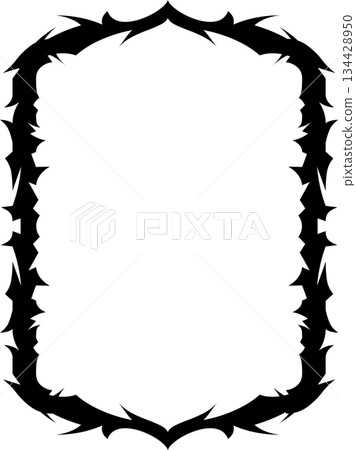 Vintage decorative vector frame in Gothic style - elegant black vector frame on white background, EPS10 Vintage decorative vector frame in Gothic style - elegant black vector frame on white background, EPS10 134428950