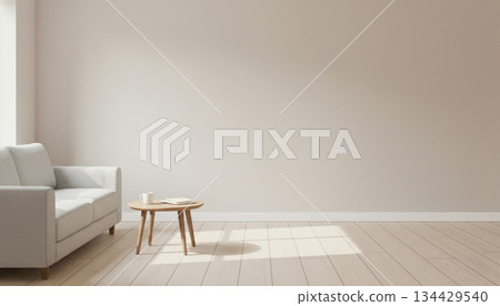 簡約生活空間 | 擁有充足文字空間的素材 134429540