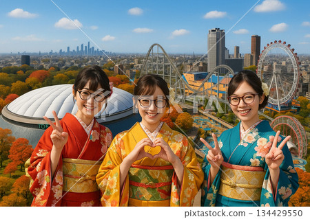 從東京巨蛋酒店眺望東京巨蛋城 LAQUA 的秋葉美景 134429550