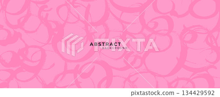 Abstract pink hand drawn brush strokes. Brush stroke and texture. Abstract ink brush stroke background. Minimalist background for banner, poster, cover, brochure, flyer, website Abstract pink hand drawn brush strokes. Brush stroke and texture. Abstract ink brush stroke background. Minimalist background for banner, poster, cover, brochure, flyer, website 134429592