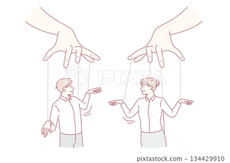 Social influence and independence concept 134429910