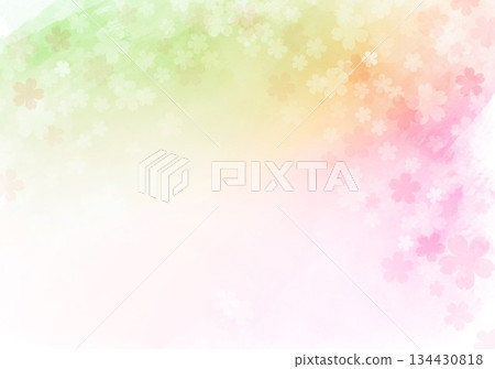 Watercolor abstract background with small floral pattern 134430818