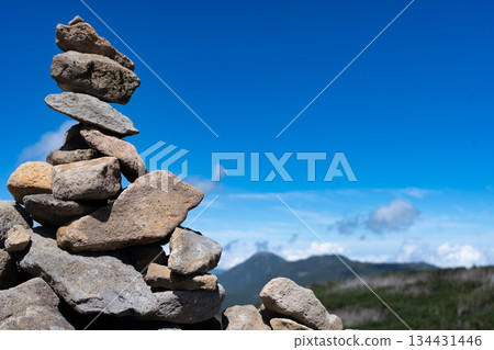 Stacked cairns 134431446