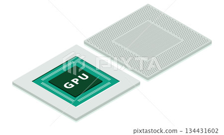 等距圖顯示了GPU封裝的正面和背面結構。 134431602