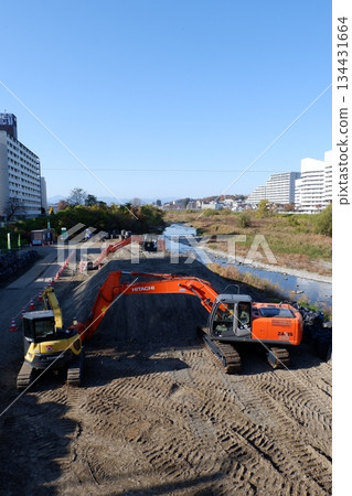 River repair work 134431664
