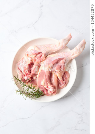 Bone-in chicken thighs 134432879