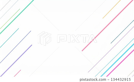 AI圖像：背景材料上裝飾著彩色線條 134432915