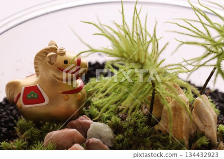 Plants and lucky charms for the year of the horse 134432923