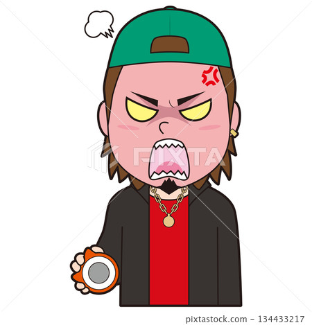 年輕人在彈珠機遊戲時發脾氣 年輕人在彈珠機遊戲時發脾氣 134433217