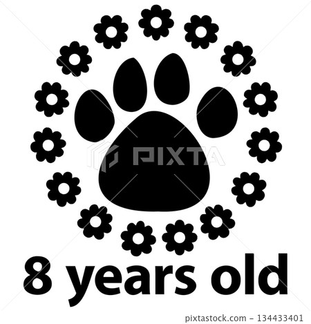 Cute Pet Age Flower Footprints 8 134433401