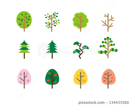 Simple tree illustration Simple tree illustration 134433560