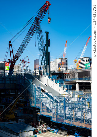 Changing Tokyo: JR Shibuya Station West Exit Under Construction End of November 2025 d-1 Changing Tokyo: JR Shibuya Station West Exit Under Construction End of November 2025 d-1 134433753