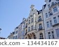 Historical architecture and European streetscape in the old town of Bonn, Germany 134434167