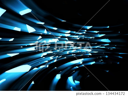 abstract blue light arrow 134434172