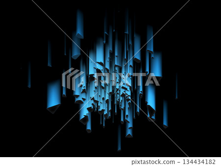 Abstract background with scattered blue light fragments 134434182