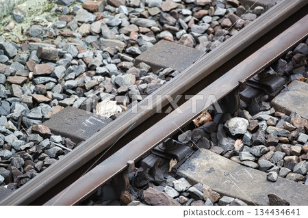 Railroad track image Railroad track image 134434641