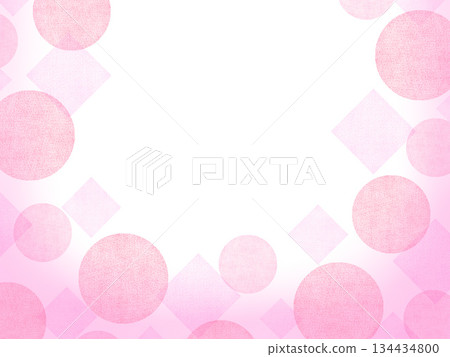 Pink diamond and circle pattern illustration background Pink diamond and circle pattern illustration background 134434800