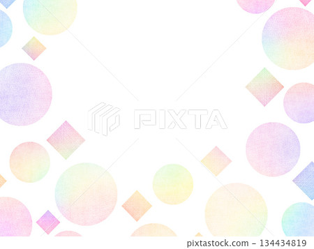 彩色菱形和圓形圖案插圖背景 彩色菱形和圓形圖案插圖背景 134434819