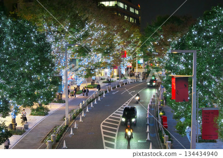 六本木櫸坂街美麗的聖誕燈飾:城市景觀(2025年11月) 六本木櫸坂街美麗的聖誕燈飾:城市景觀(2025年11月) 134434940