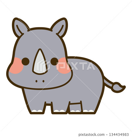 Cute rhino illustration Cute rhino illustration 134434983