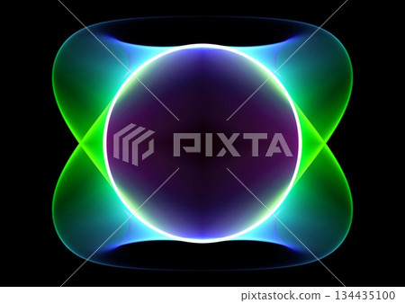 彩色圓圈抽象背景 134435100