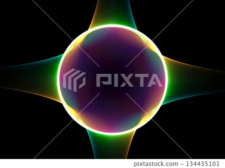 彩色圓圈抽象背景 彩色圓圈抽象背景 134435101