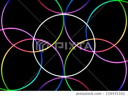 彩色圓圈抽象背景 134435102