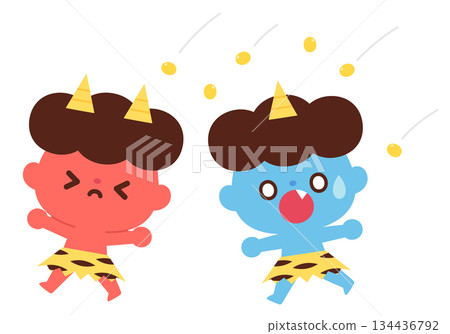 紅色惡魔和藍色惡魔逃跑 紅色惡魔和藍色惡魔逃跑 134436792