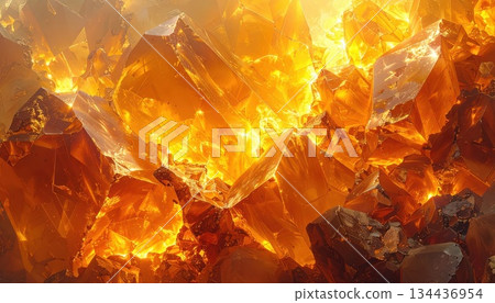 《AI圖像》奇妙美麗的晶體 134436954