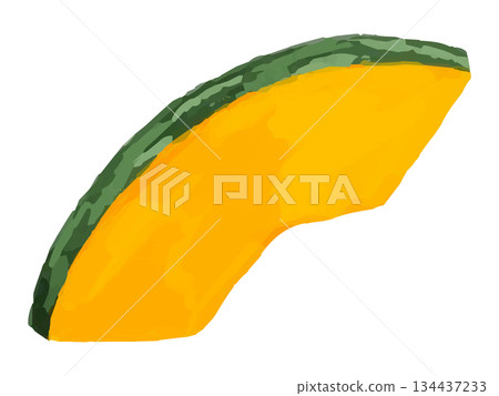 南瓜切片（半片）示意圖 134437233