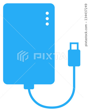 手機電池平面圖示 134437249