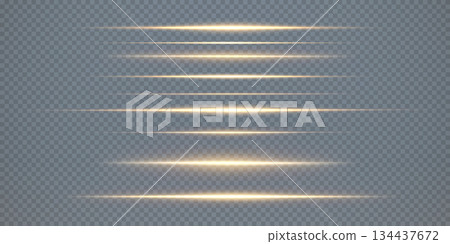 Abstract Light Streaks Collection on Dark Background 134437672