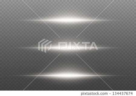 Abstract Light Streaks Collection on Dark Background 134437674