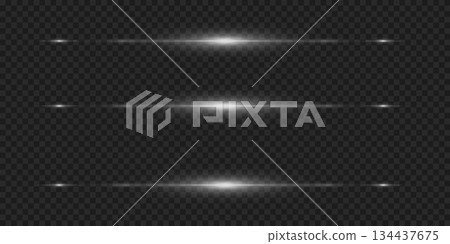Abstract Light Streaks Collection on Dark Background 134437675