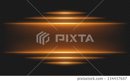 Abstract Light Streaks Collection on Dark Background 134437687