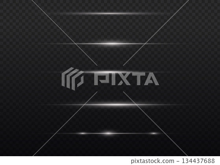 Abstract Light Streaks Collection on Dark Background 134437688