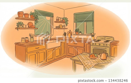 A kitchen A kitchen 134438246