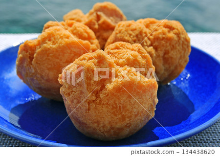 Sata Andagi, a classic Okinawan snack 134438620