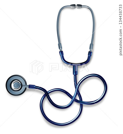 Stethoscope On A White Background Stethoscope On A White Background 134438733