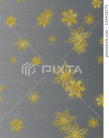 Golden snowflakes_realistic silver background_vertical Golden snowflakes_realistic silver background_vertical 134438775