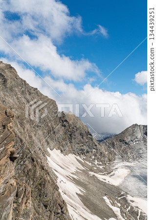 Alpine Majesty Mountain Peaks and Glacial Landscapes in Kaprun, Austria Alps Scenery Alpine Majesty Mountain Peaks and Glacial Landscapes in Kaprun, Austria Alps Scenery 134439251