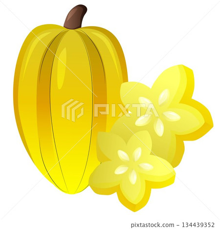 star fruit carambola tropical exotic fruit 134439352