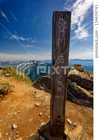Scenery of Mt. Tanigawa and the summit of Oki's ear in early summer Scenery of Mt. Tanigawa and the summit of Oki's ear in early summer 134439741