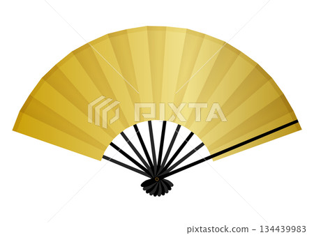 金扇的向量圖 134439983