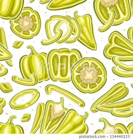 Vector White Pepper Seamless Pattern Vector White Pepper Seamless Pattern 134440223
