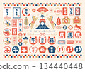 2026年馬年日本新年賀卡人物套裝 134440448